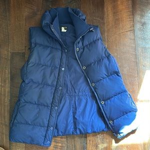 J Crew royal blue puffer vest